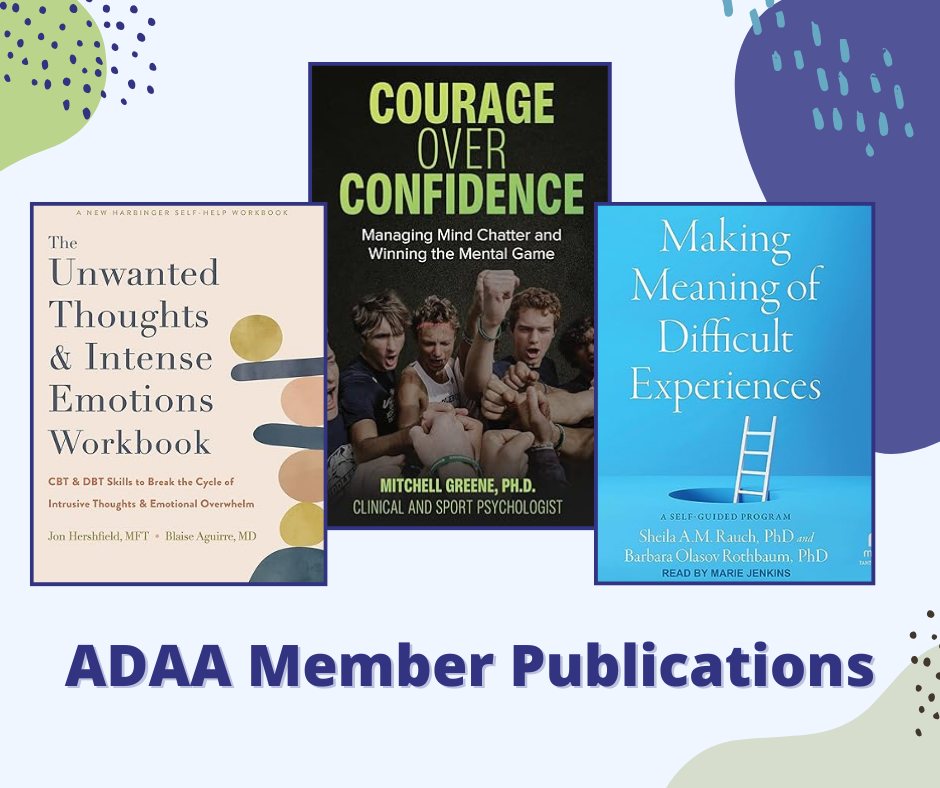 New ADAA Member Books! Winter 2024 Anxiety and Depression Association